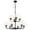 Quoizel Cox 10-Light Matte Black Chandelier COX5030MBK - alternate 1